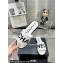 Chanel Logo Fabric Flat Mules White 2024