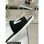 Chanel Logo Fabric Flat Mules Black 2024