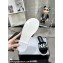 Chanel Logo Fabric Flat Mules Black 2024