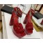 Cheap Sale Saint Laurent Platform Tribute Sandals Patent Red