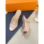 Louis Vuitton Heel 8.5cm Super Mules in Monogram-debossed patent calf leather Beige 2024