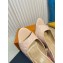 Louis Vuitton Heel 8.5cm Super Mules in Monogram-debossed patent calf leather Beige 2024