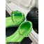 Chanel Crystal Bow Wedge Sandals Glitter Green 2024