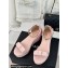 Chanel Crystal Bow Wedge Sandals Glitter Pink 2024