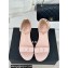 Chanel Crystal Bow Wedge Sandals Glitter Pink 2024