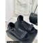 Chanel Crystal Bow Wedge Sandals Glitter Black 2024