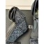 Chanel Crystal Bow Wedge Sandals Glitter Black 2024