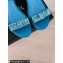Chanel Crystal Bow Wedge Sandals Glitter Blue 2024
