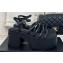 Chanel Calfskin tubular Wedge Sandals Black 2024