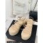 Chanel Calfskin tubular Wedge Sandals Beige 2024
