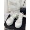 Chanel Calfskin tubular Wedge Sandals White 2024