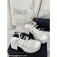 Chanel Calfskin tubular Wedge Sandals White 2024