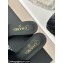 Chanel Heel 6.5cm Lambskin Mules with Camellia G45499 Black 2024