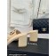 Chanel Heel 6.5cm Lambskin Mules with Camellia G45499 Beige 2024