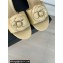 Chanel Heel 6.5cm Lambskin Mules with Camellia G45499 Beige 2024