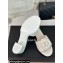 Chanel Heel 6.5cm Lambskin Mules with Camellia G45499 White 2024