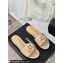 Chanel Heel 1.5cm Lambskin Mules with Camellia G45499 Beige 2024