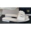 Chanel Heel 1.5cm Lambskin Mules with Camellia G45499 White 2024