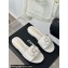 Chanel Heel 1.5cm Lambskin Mules with Camellia G45499 White 2024