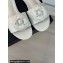 Chanel Heel 1.5cm Lambskin Mules with Camellia G45499 White 2024