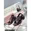 Miu Miu Heel 5cm Calfskin leather Sandals Coffee with Buckle 2024