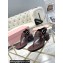 Miu Miu Heel 5cm Calfskin leather Thong Sandals Coffee with Buckle 2024
