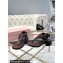 Miu Miu Heel 5cm Calfskin leather Thong Sandals Coffee with Buckle 2024