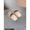 Miu Miu Matelassé Satin slides Beige with Crystal Logo 2024