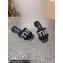 Miu Miu Matelassé Satin Heel slides Black with Crystal Logo 2024