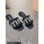Miu Miu Matelassé Satin Heel slides Black with Crystal Logo 2024