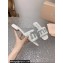 Miu Miu Matelassé Satin Heel slides White with Crystal Logo 2024