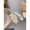Miu Miu Matelassé Satin Heel slides White with Crystal Logo 2024