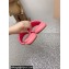 Miu Miu Matelassé nappa leather Heel slides Pink with Crystal Logo 2024
