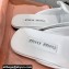 Miu Miu Satin slippers embroidered with sequins and artificial crystals 5S084E White 2024
