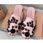 Miu Miu Satin slippers embroidered with sequins and artificial crystals 5S084E Pink 2024