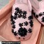 Miu Miu Satin slippers embroidered with sequins and artificial crystals 5S084E Pink 2024