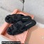 Miu Miu Satin slippers embroidered with sequins and artificial crystals 5S084E Black 2024