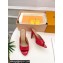Louis Vuitton Heel 8.5cm Super Mules in Monogram-debossed patent calf leather Red 2024