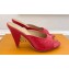 Louis Vuitton Heel 8.5cm Super Mules in Monogram-debossed patent calf leather Red 2024