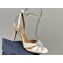 Aquazzura Heel 9.5cm Love Me Sandals in Leather Creamy 2024