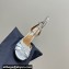 Aquazzura Heel 9.5cm Love Me Sandals in Leather Silver 2024