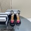 Aquazzura Heel 9.5cm Love Me Sandals in Leather Suede Black 2024