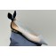 Aquazzura Bow Tie Ballets in Mesh Black 2024