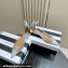 Aquazzura Bow Tie Ballets in Mesh Silver 2024