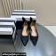 Aquazzura Bow Tie Ballets in Leather Suede Black 2024