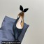 Aquazzura Bow Tie Ballets in Leather Suede Black 2024