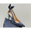 Aquazzura Heel 9.5cm Bow Tie Pumps in Polka Dot Black 2024