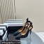 Aquazzura Heel 9.5cm Bow Tie Pumps in Leather Suede Black 2024