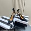 Aquazzura Heel 9.5cm Bow Tie Pumps in Leather Suede Black 2024