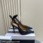 Aquazzura Heel 9.5cm Bow Tie Pumps in Leather Suede Black 2024